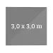 300 x 300 cm, quadratisch
inkl. SWS-Option